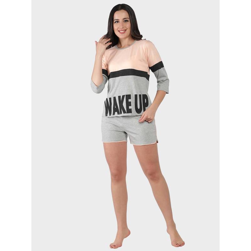 SEPHANI Women Cotton Co-Ord Set Multi-Color (S)