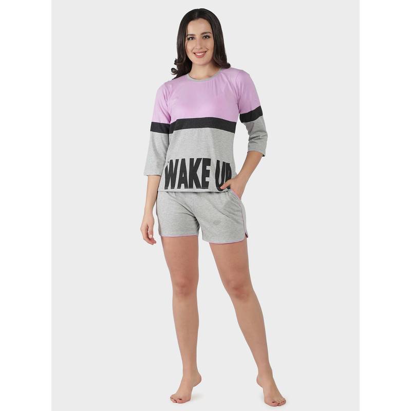 SEPHANI Women Cotton Co-Ord Set Multi-Color (S)