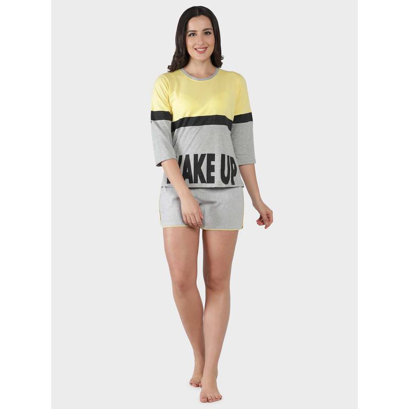 SEPHANI Women Cotton Co-Ord Set Multi-Color (S)