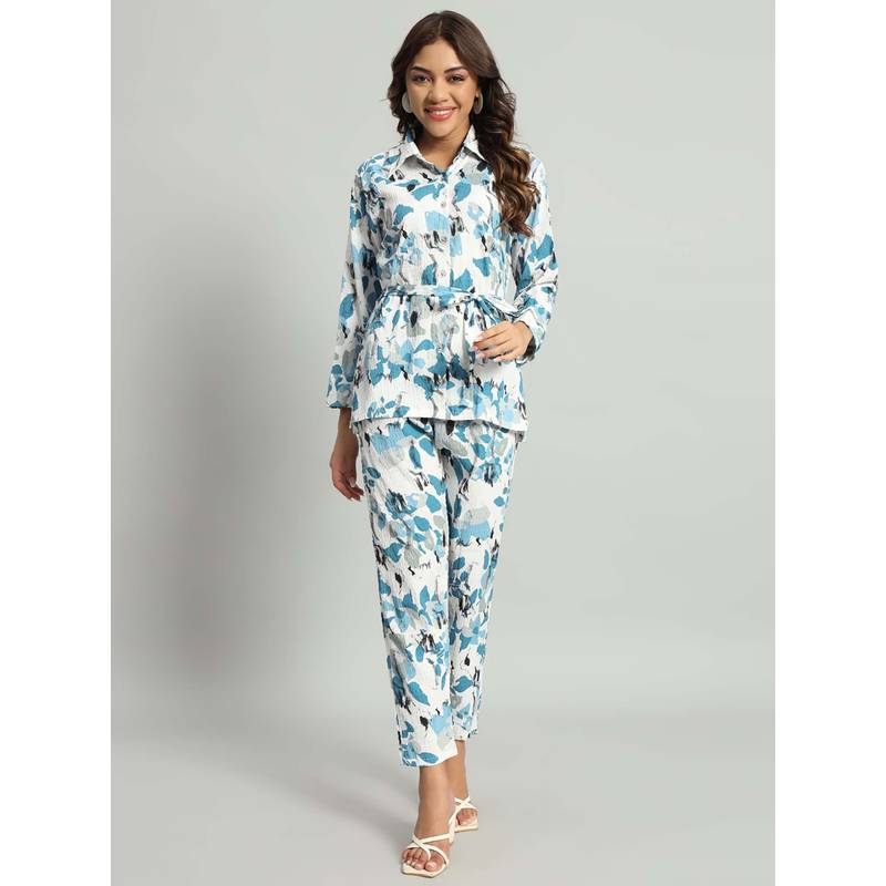 SEPHANI Women Cotton Co-Ord Set Multi-Color (M)