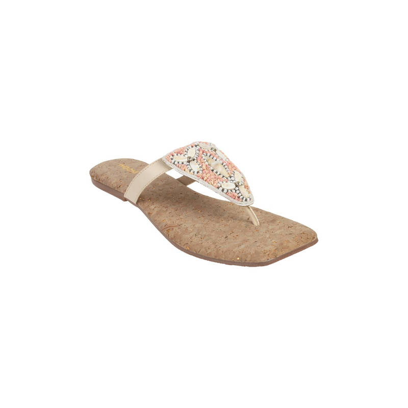 Mochi Beige Casual Flats (EURO 36)