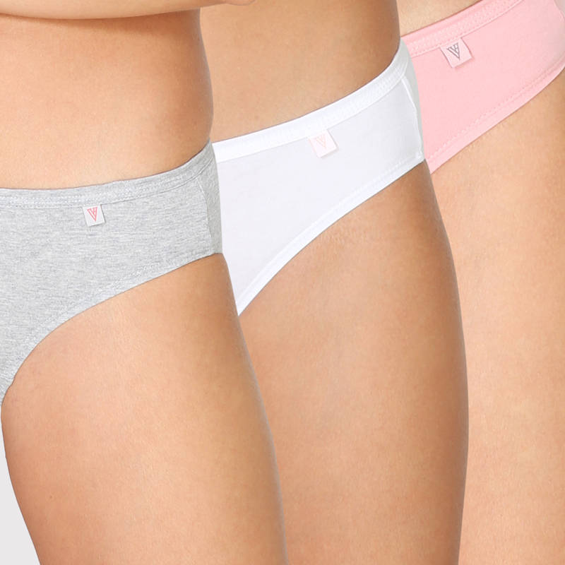 Van Heusen Intimates Antibacterial Bikini, Pack of 3 Style Number-11103 - Multi-Color (XL)