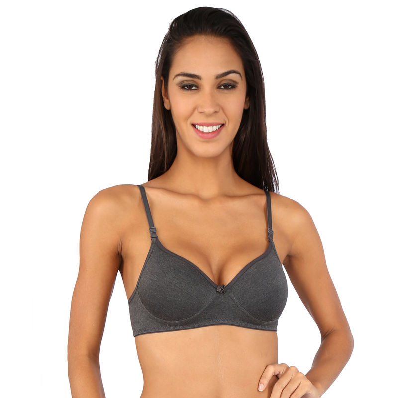 Bralux Liza Padded Bra in Melange Black (38C)