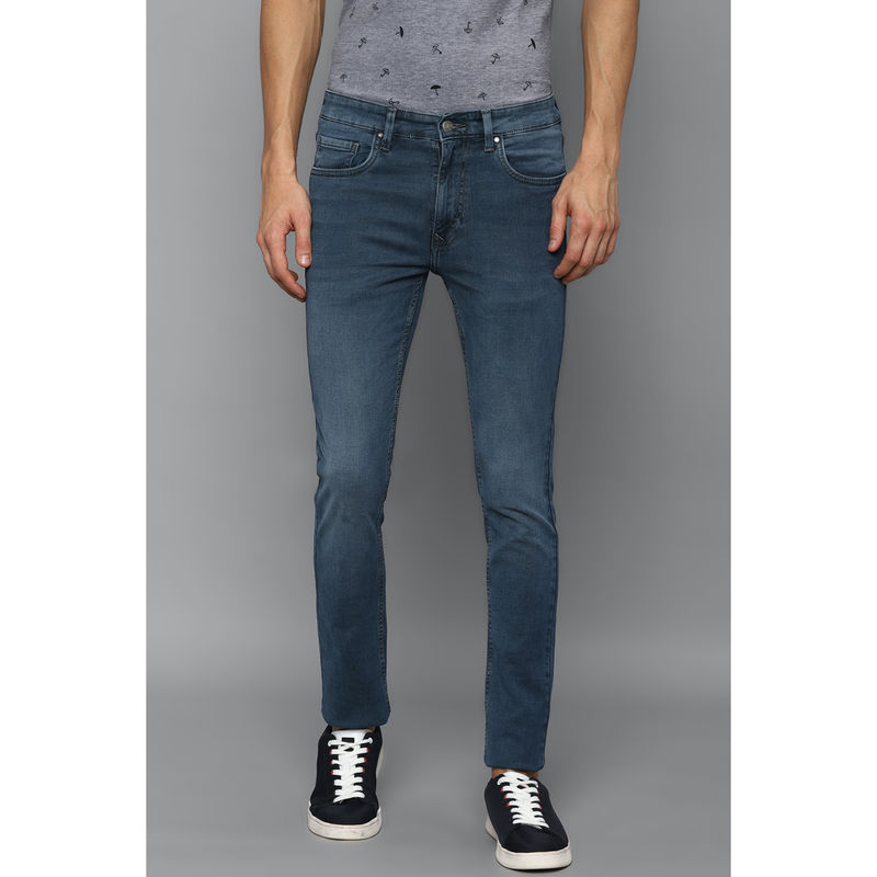Louis Philippe Navy Blue Jeans (38)