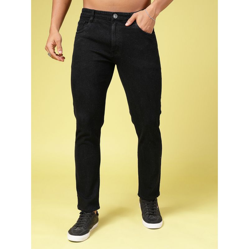RIGO Men Modern Slim Fit Black Jeans (34)