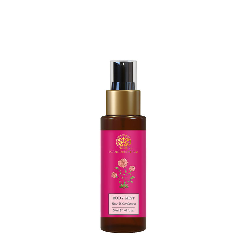Forest Essentials Body Mist Rose & Cardamom Hydrating Floral Fragrance