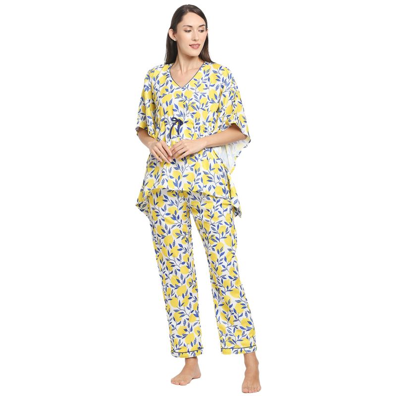Buy Pyjama Party Squeeze The Day Kaftan Pj Set Cotton Rayon Pj Set In