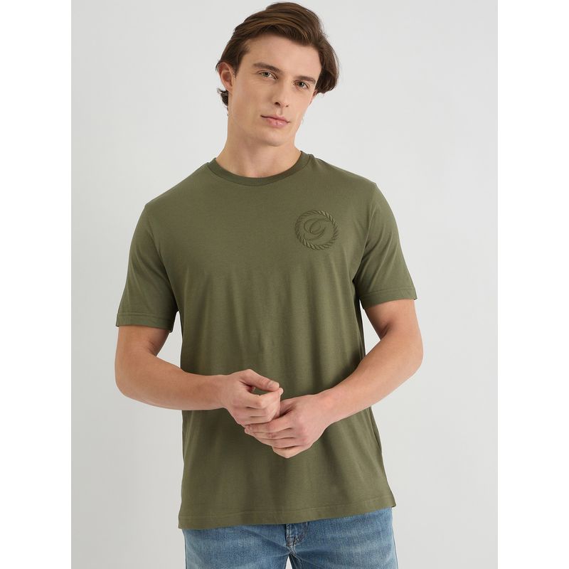 GANT Men Green Pure Cotton T-Shirt (S)