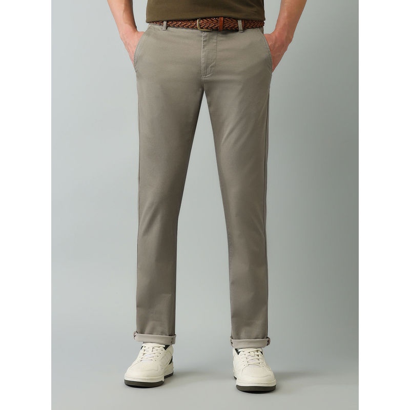 Arrow Sports Sport Solid Beige Polyester Casual Trouser (32)