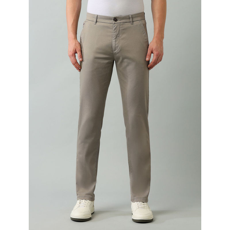 Arrow Sports Sport Solid Beige Polyester Casual Trouser (32)