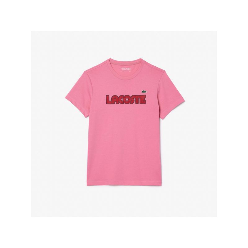 Lacoste Sport Ultra Dry Logo T-Shirt- Pink (M)