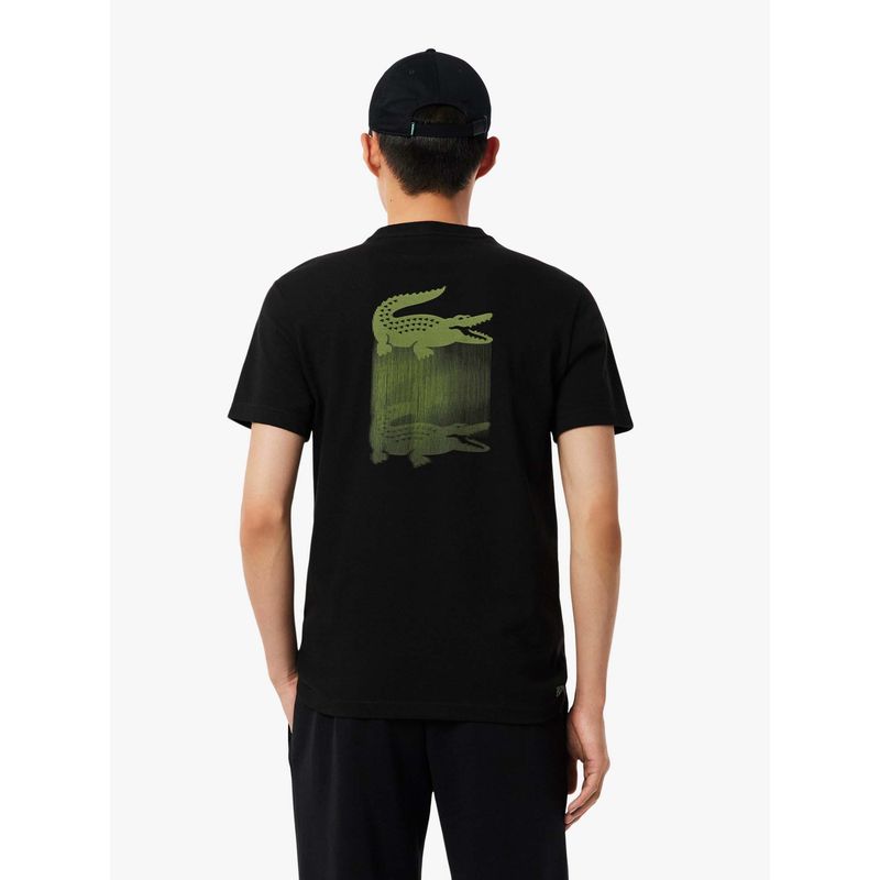 Lacoste Sport Printed Ultra Dry T-Shirt- Black (S)