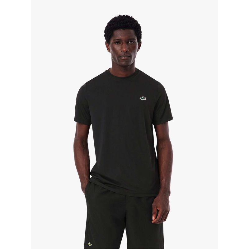 Lacoste UV Protect Light Weight Stretch Sport T-Shirt- Black (S)