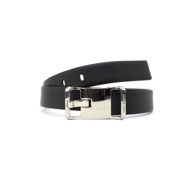 Rare Rabbit Barton Primary Black Leather Reversible Belts (30)