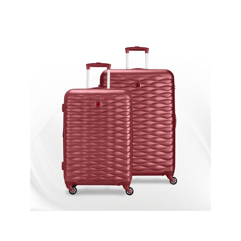 Wenger In-Flight Textured Red Trolley Bags (Pack of 2) (S/M)