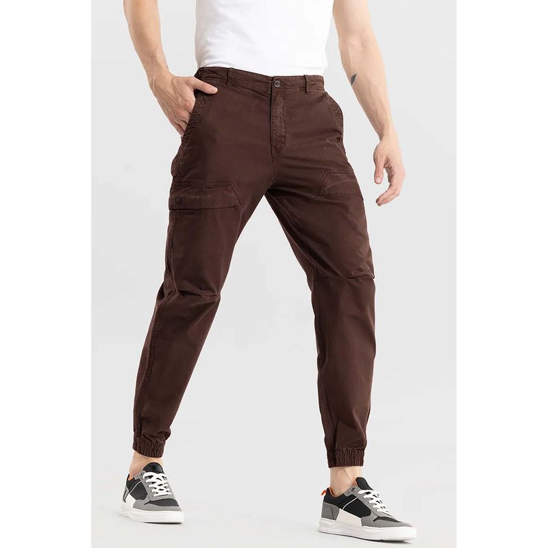 Snitch Mens Streetcargo Brown Cargo Pant (34)