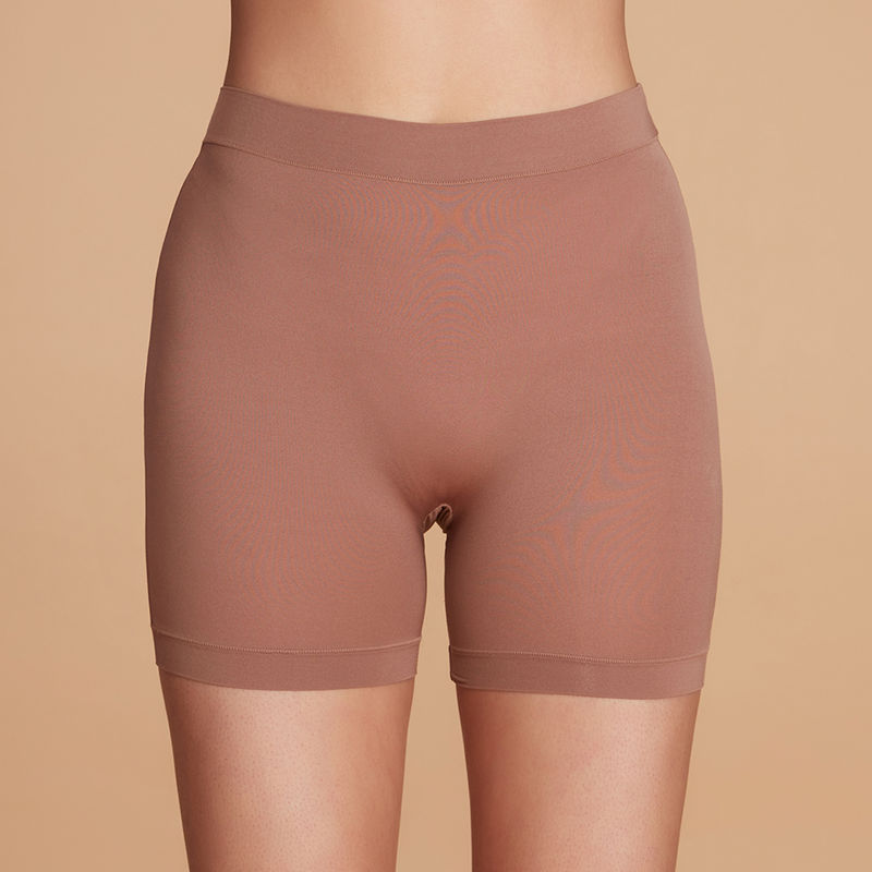 Nykd by Nykaa Anti Chafe Shorts - Nyp357 - Brown (2XL)