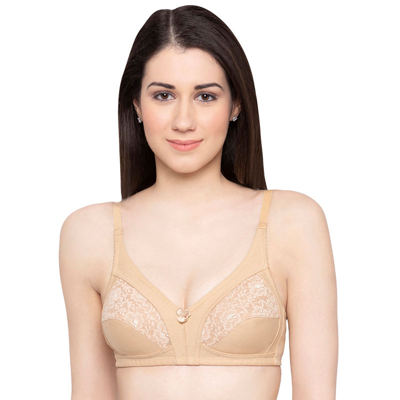 Candyskin Nude Cotton Non Padded Non Wired Bra (32B)