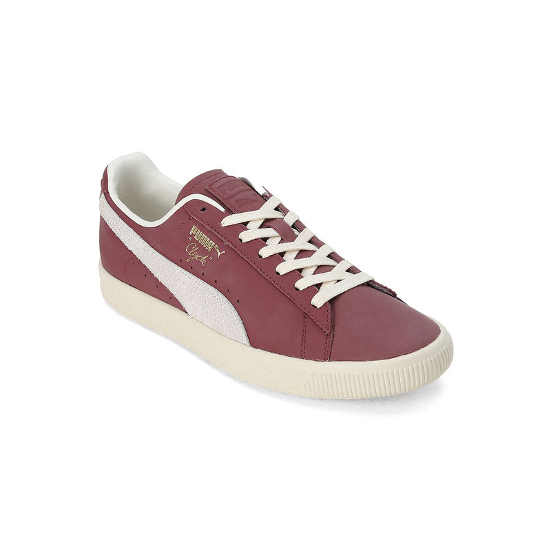 Buy Puma Clyde Base Unisex Burgundy Sneakers Online