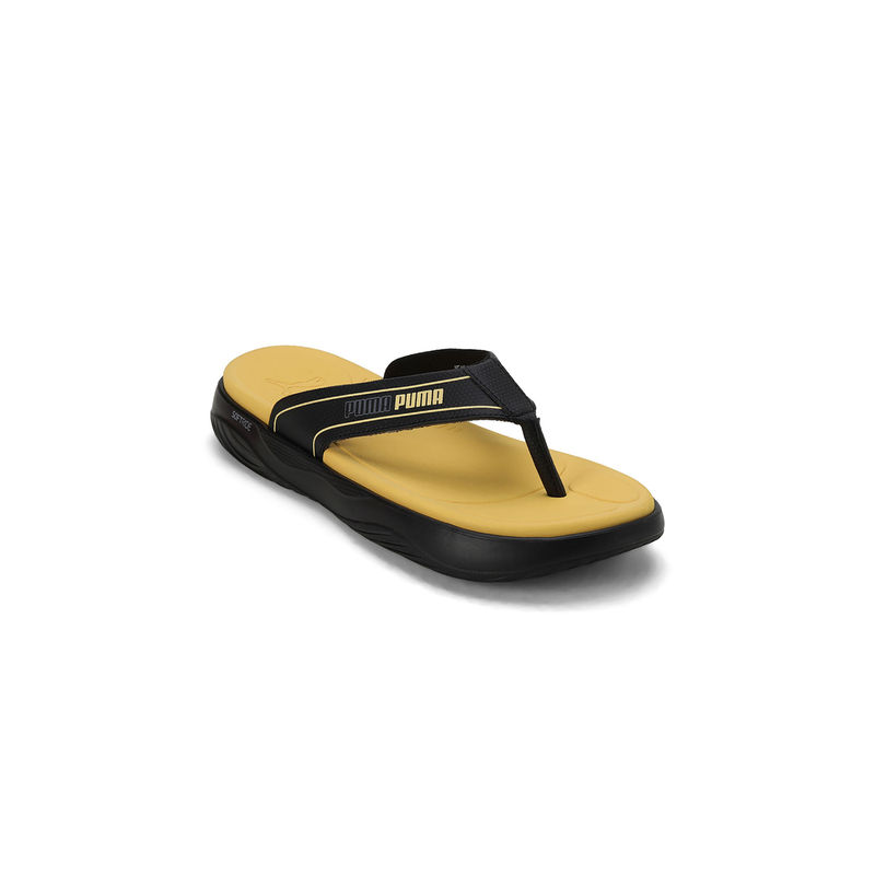 Puma Softride Seave V1 Unisex Yellow Flipflops (UK 11)