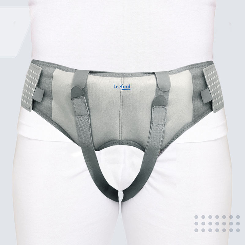 Leeford Hernia Belt for Men with Two Detachable Foam Pads