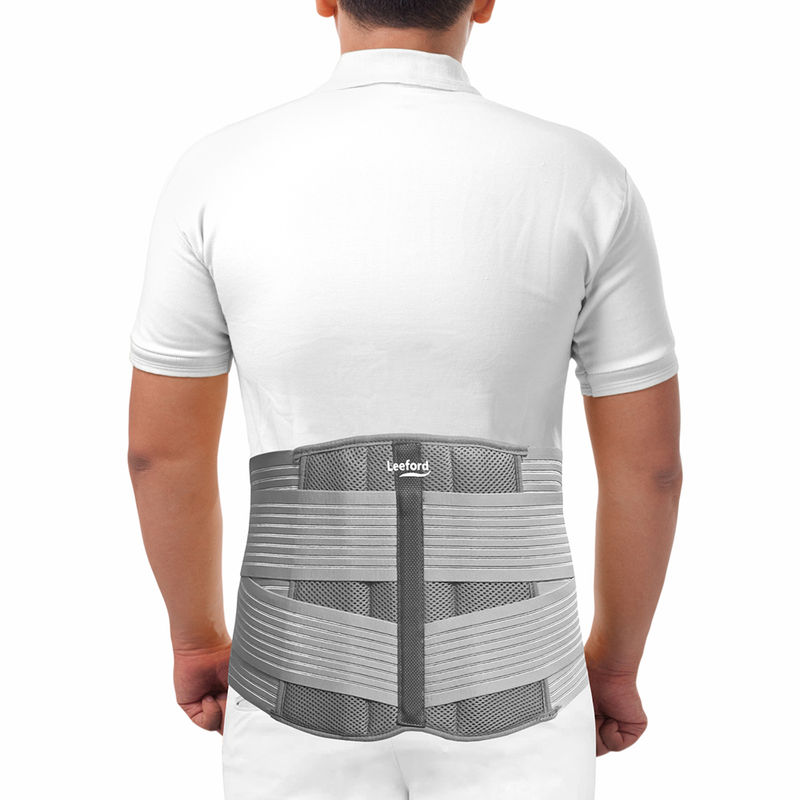 Leeford Contoured Lumbo Sacral Support Belt - Grey