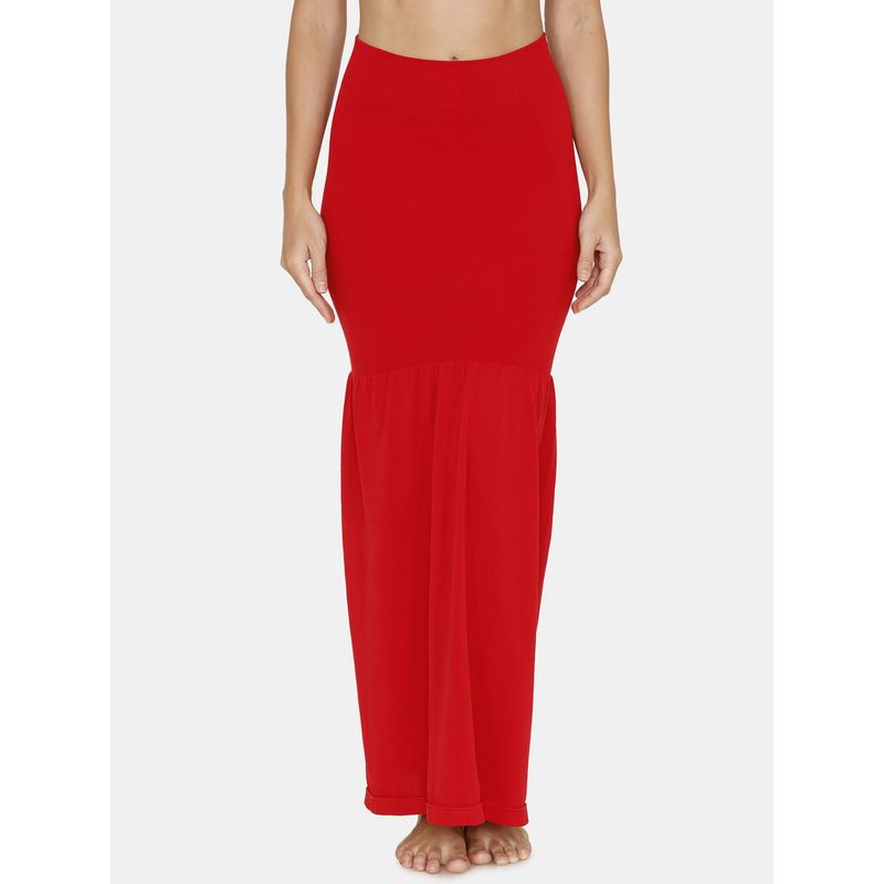 Ziavame 12 Hours Smoothening Saree Shape Wear - Red (M)