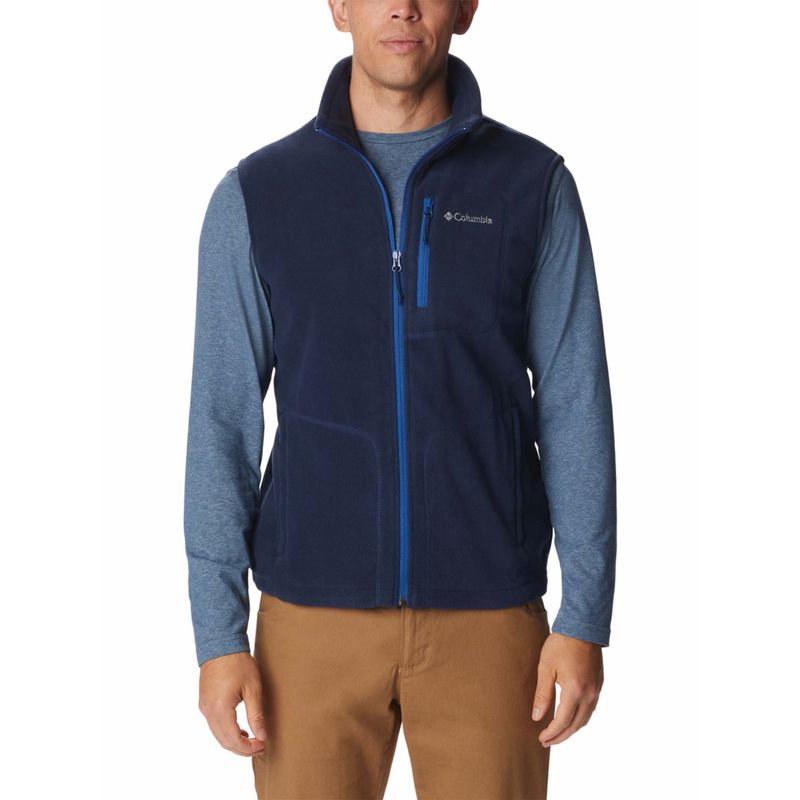 Columbia Navy Blue Fast Trek Fleece Vest (L)