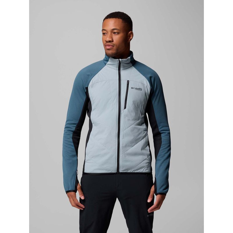 Columbia Blue Hybrid Fleece Jacket (L)