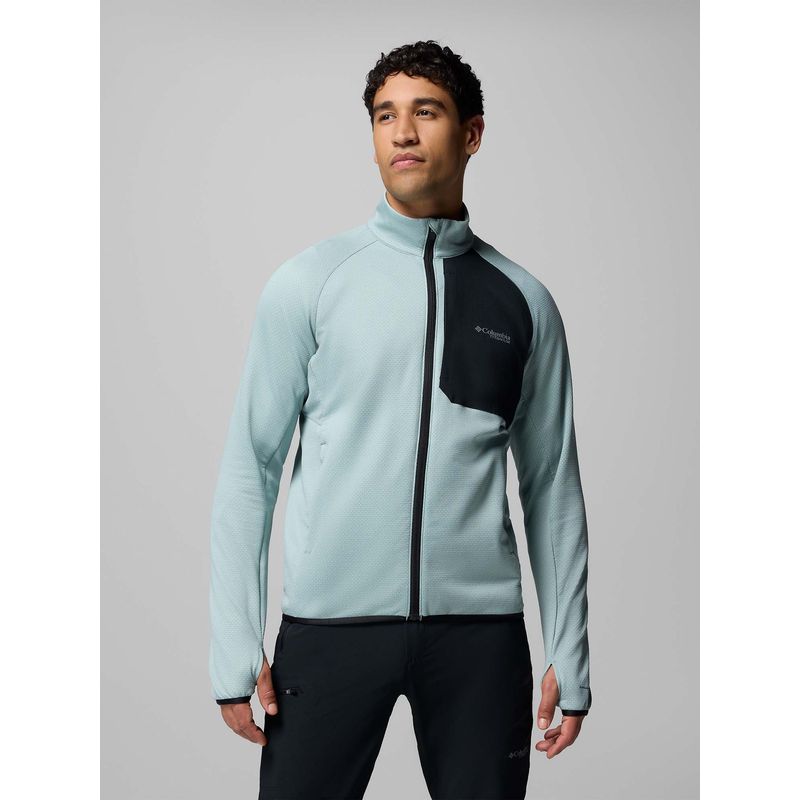 Columbia Blue Triple Canyon Grid Ii Fleece Jacket (L)
