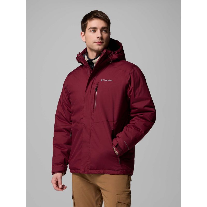 Columbia Maroon Oak Harbor Ii Down Jacket (L)
