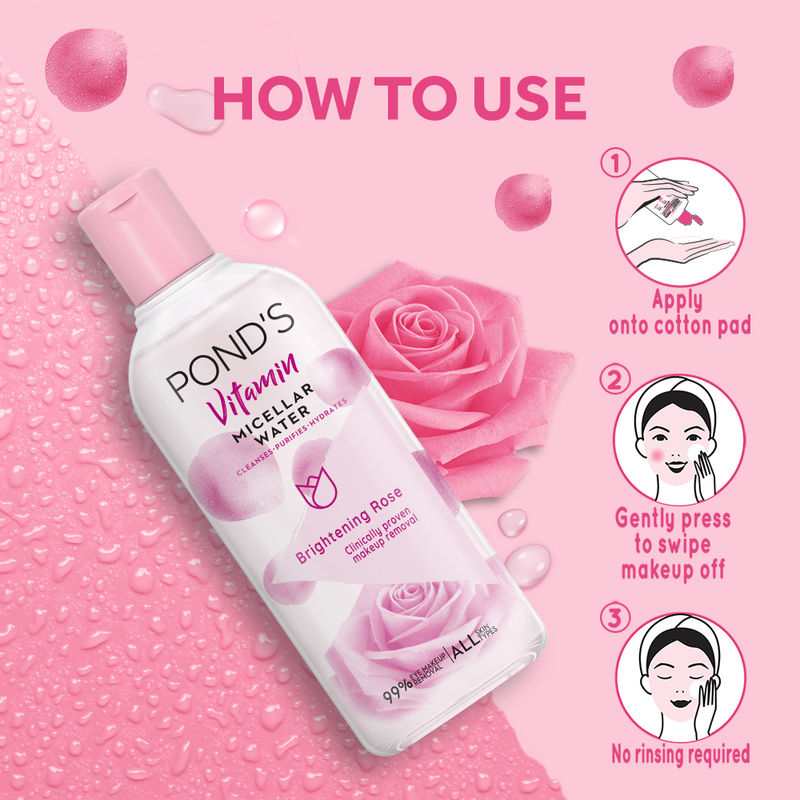 Pond S Vitamin Micellar Water Review Brightening Rose