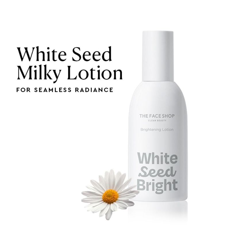 The Face Shop White Seed Brightening Emulsion Korean Niacinamide Moisturizer, Even Skin Tone