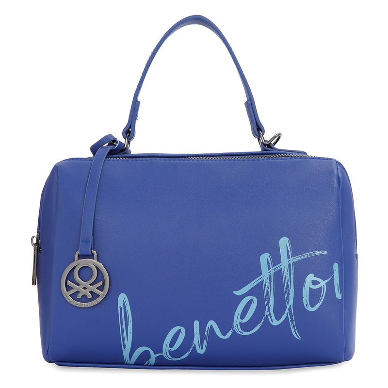 Buy United Colors of Benetton Blue Women Lianne Satchel Handbag Online