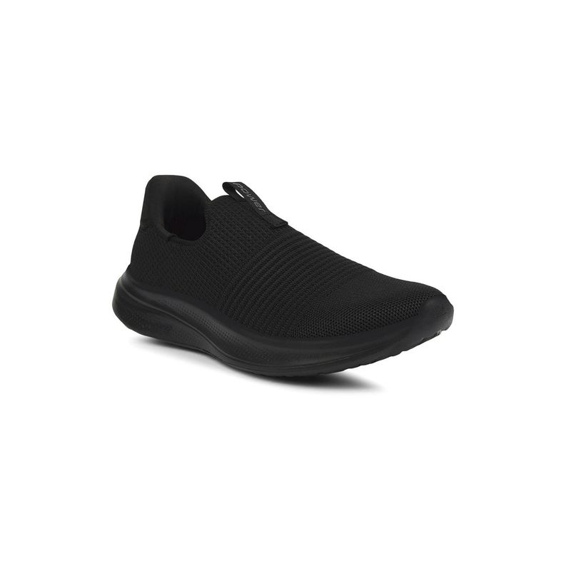 Power Womens Black Lightweight Slip-On Running Shoes (UK 5)
