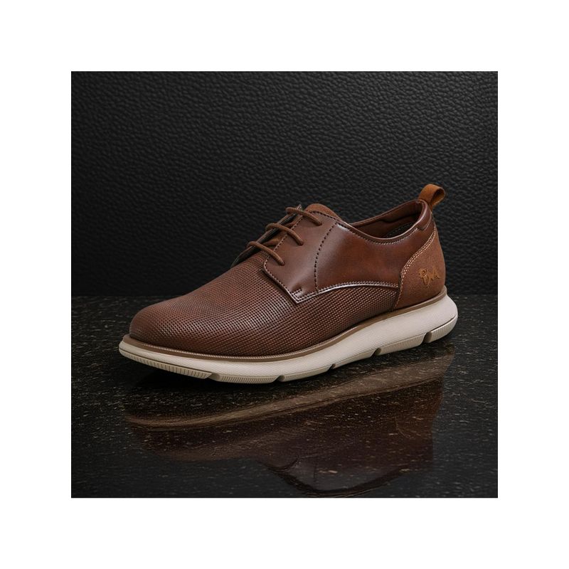 Neeman's Womens Brown Textured Derbies (UK 11)