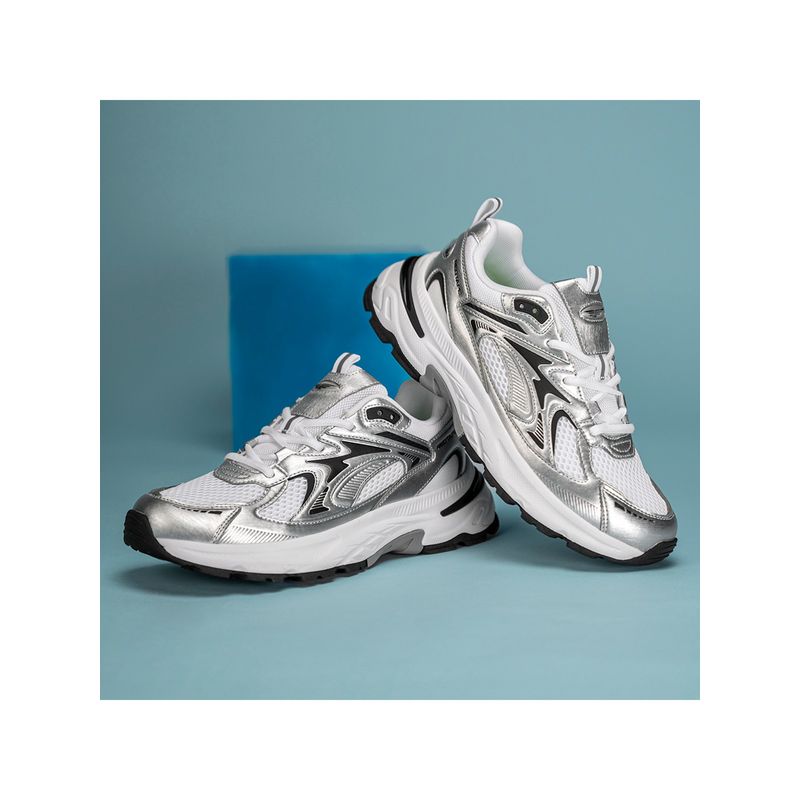 Red Tape Mens Textured Grey Sneakers (UK 8)