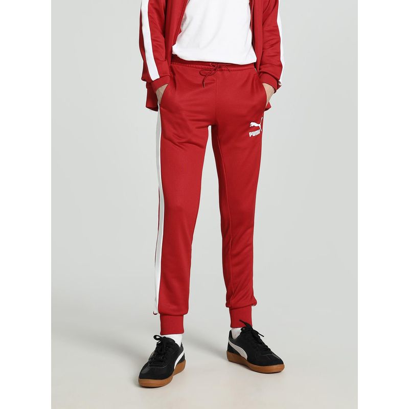 Puma Iconic T7 PT Mens Red Joggers (S)