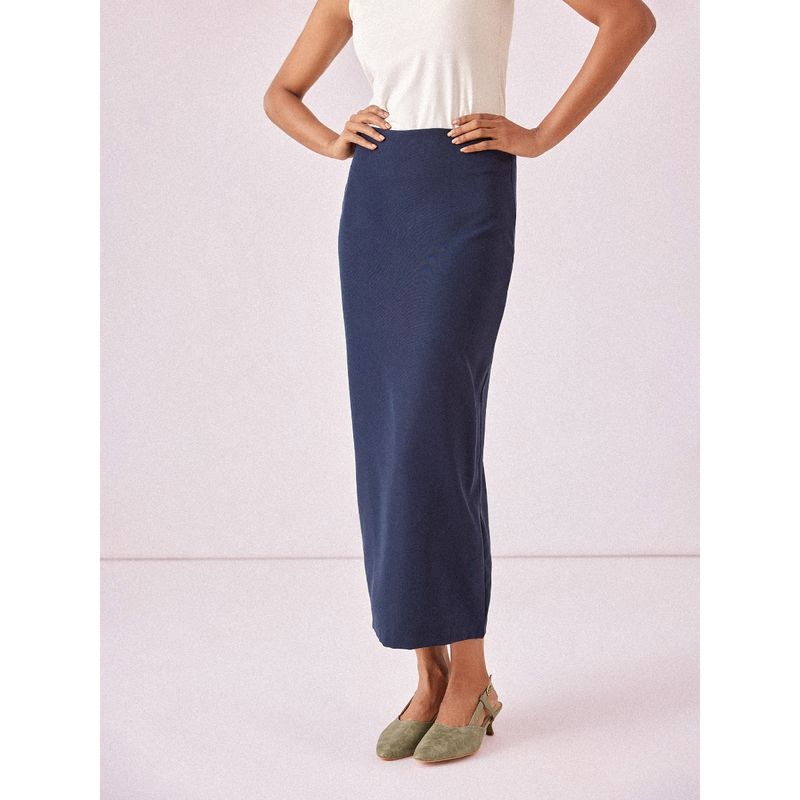 The Label Life Navy Blue Maxi Skirt (XS)