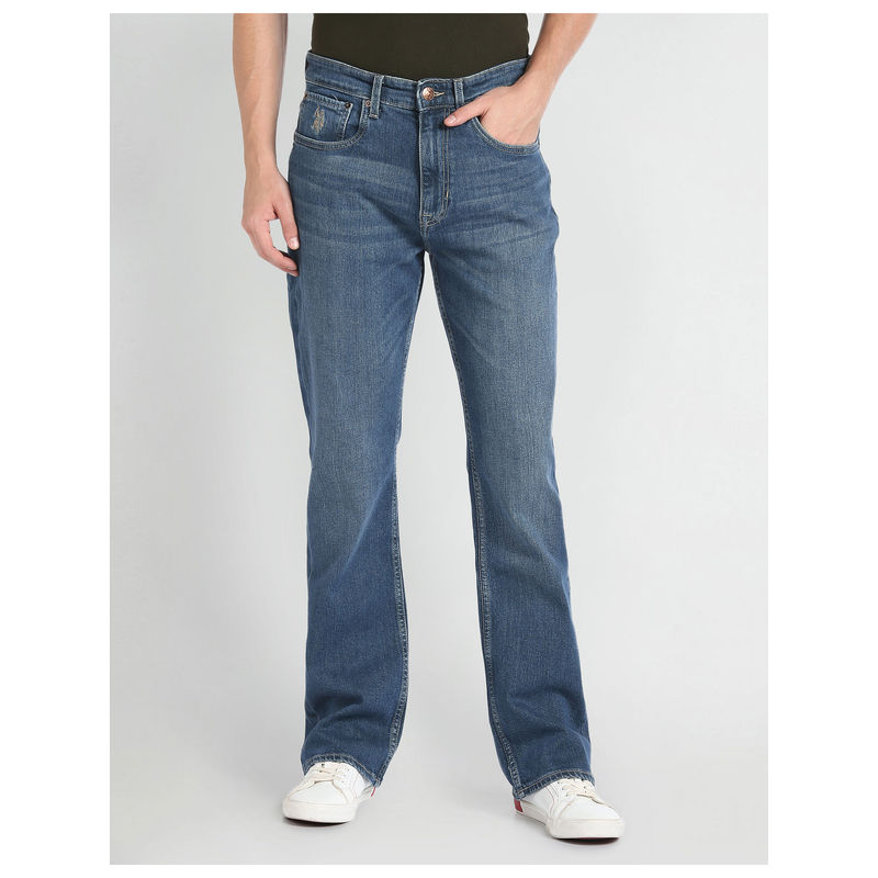 U.S. Polo Assn. Denim Co. Connor Boot Cut Fit Blue Jeans (32)