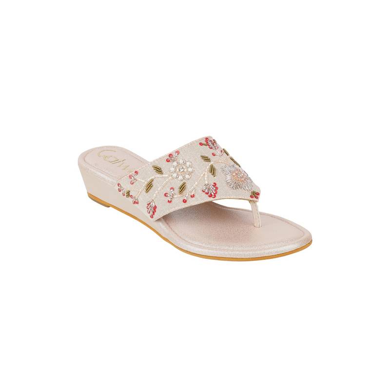Catwalk Women Pink Wedges Heels (UK 6)