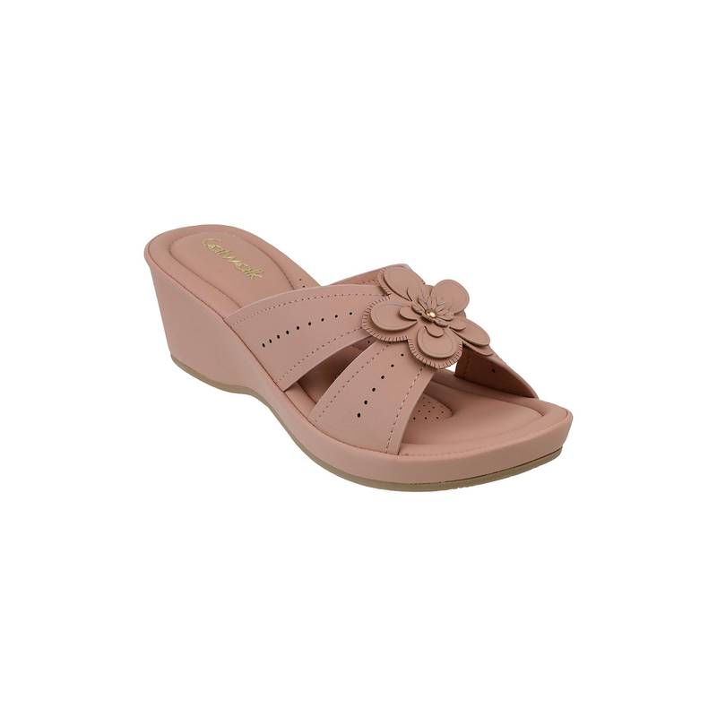 Catwalk Women Beige Wedges Heels (UK 8)