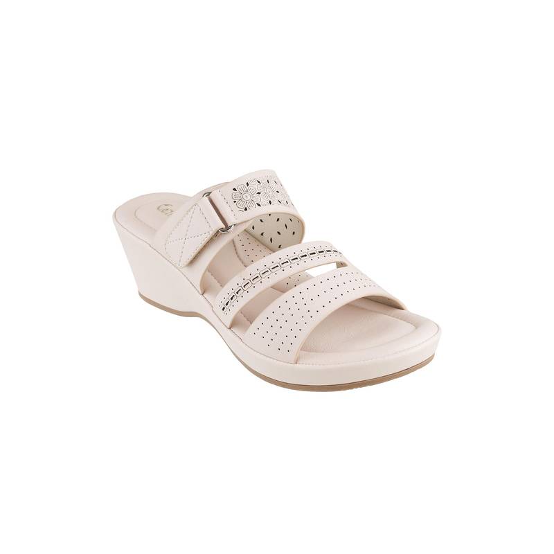Catwalk Women Beige Wedges Heels (UK 9)