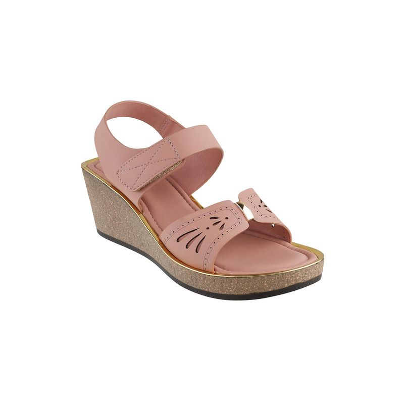 Catwalk Women Pink Wedges Heels (UK 10)