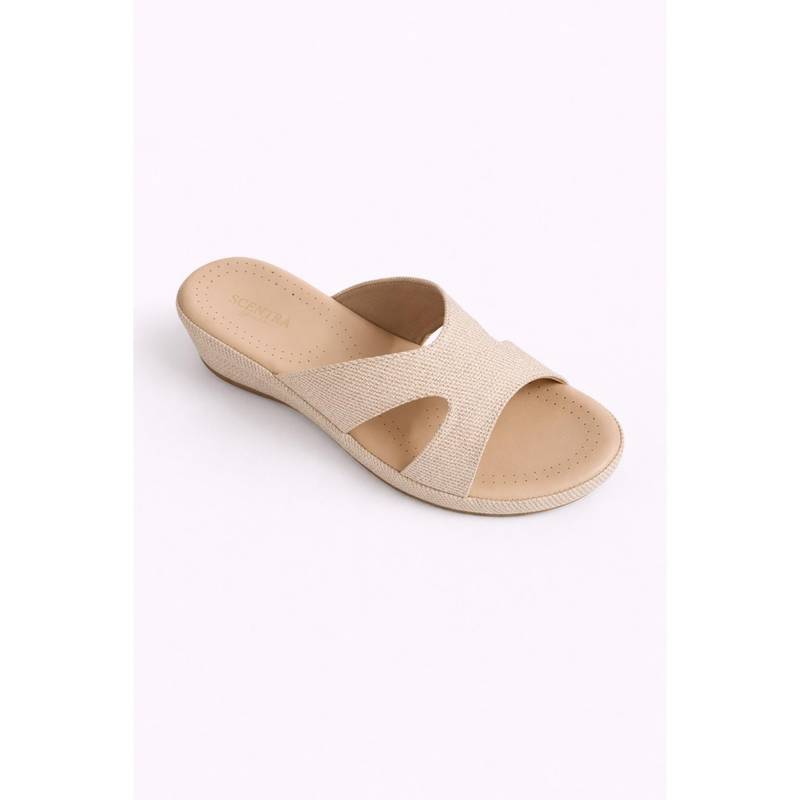 SCENTRA Womens Sandals for Party - Beige (EURO 36)
