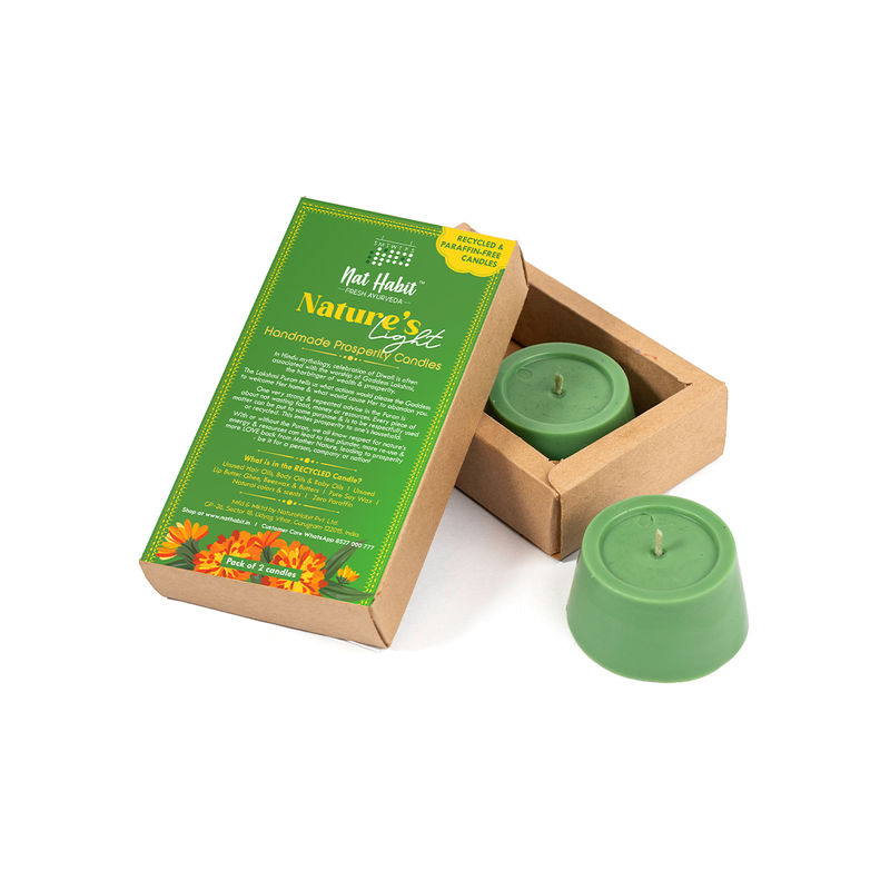 Buy Nat Habit Nature'S Light Prosperity Candle Pack of 2 Online