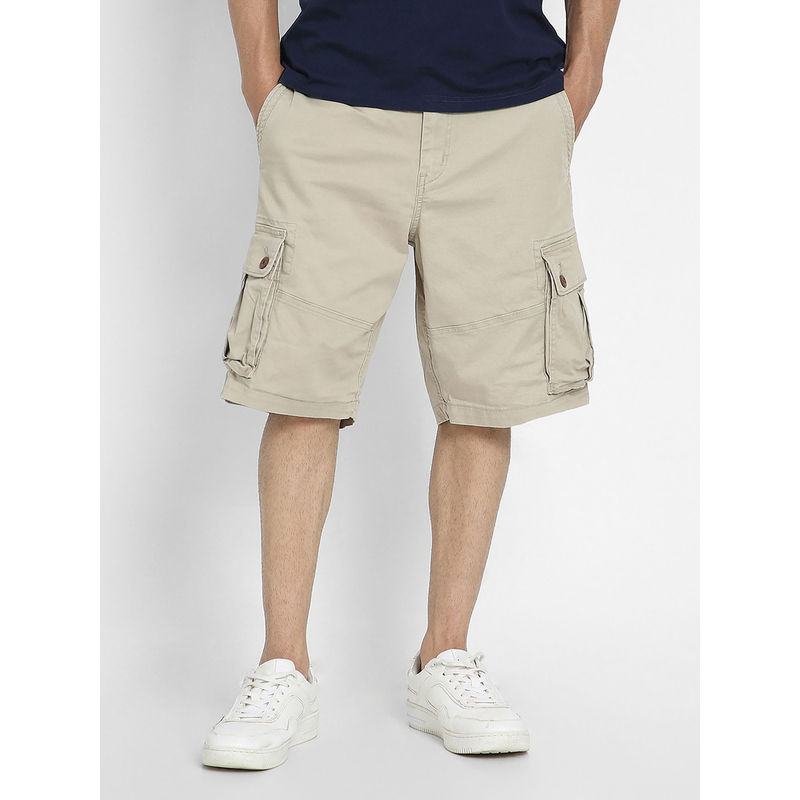 American Eagle Men Beige Flex Lived-In Cargo Short (38)