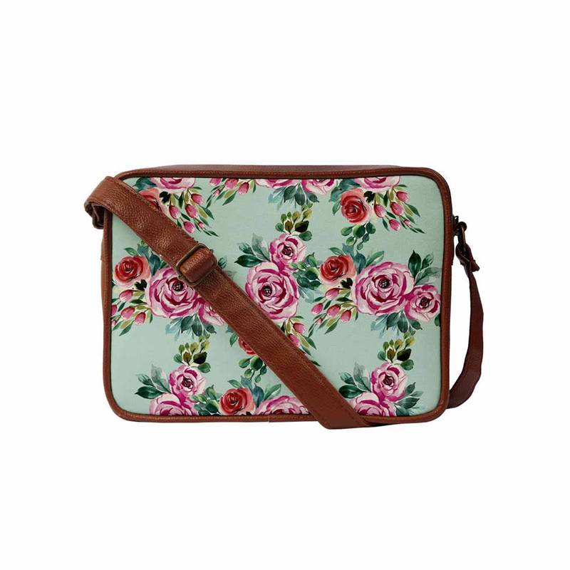 Buy Crazy Corner Painted Floral Rectangle Sling Bag Online