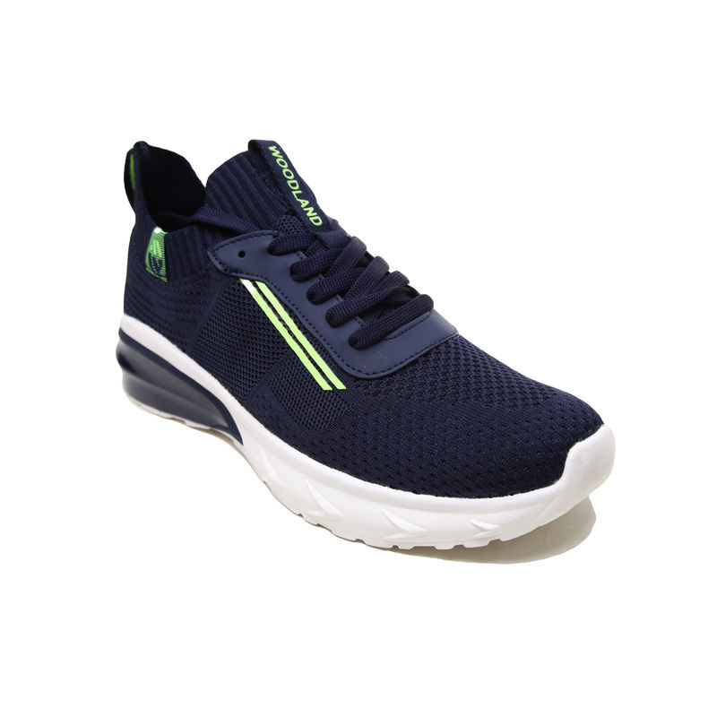 WOODLAND Mens Navy Blue & White Sports Running Shoes (UK-9)
