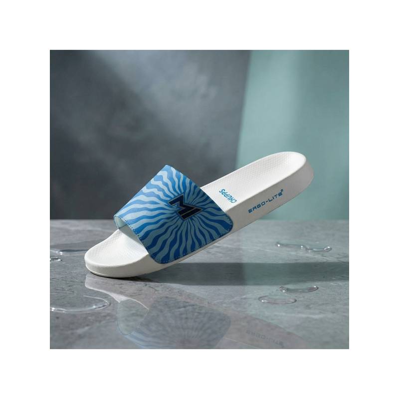 Chupps Women Mi Spell Flexible Comfort Sliders - Sky Blue (UK 8)